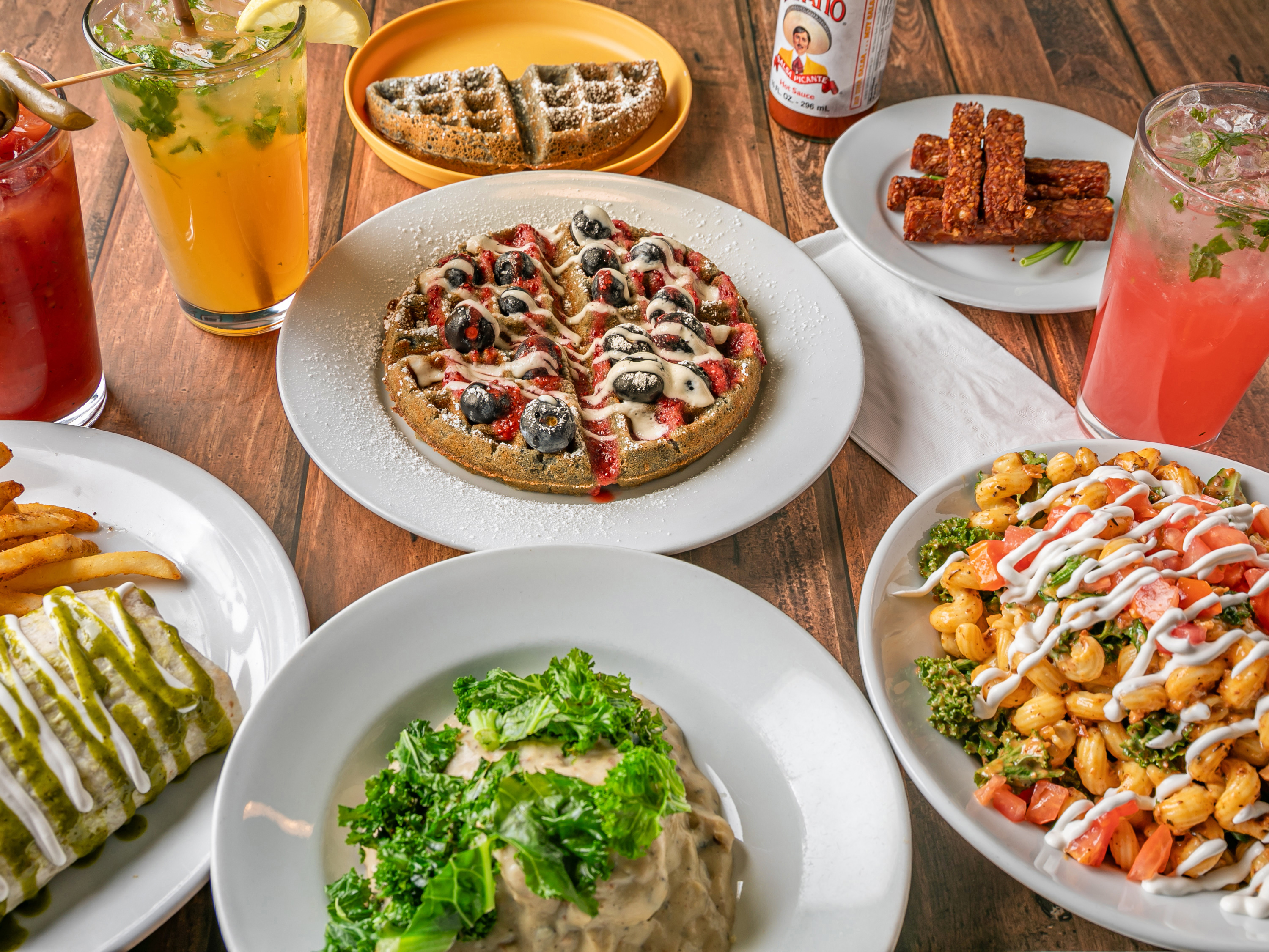 brunch waffles breakfast vegan food Portland off the griddle oregon