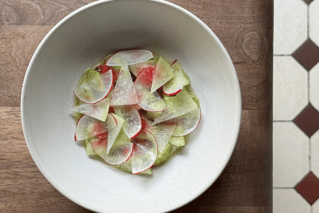 Nolla Helsinki radish Nordic cuisine Finland fine dining sustainable food