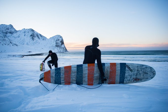 scandinavian airlines greenland surfing travel ecotourism tent mountains snow surfboard