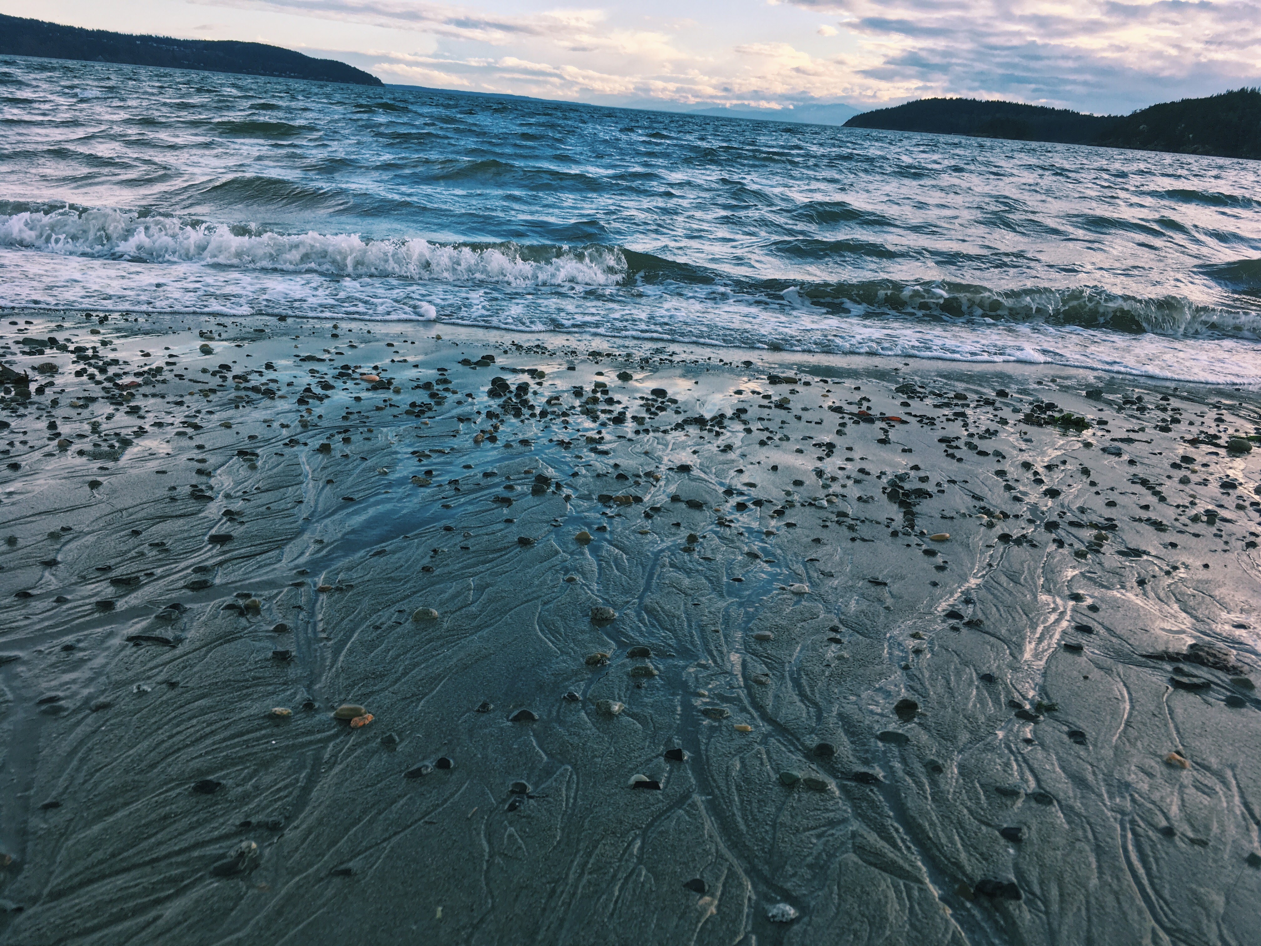 Pacific ocean salish sea puget sound water beach tide