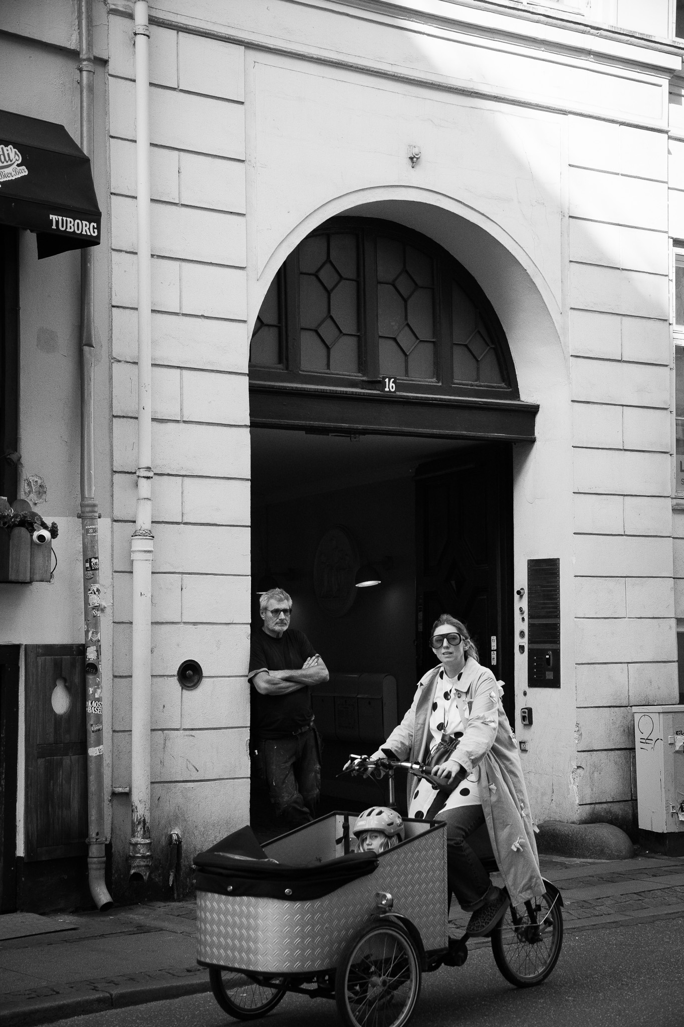 Copenhagen street photography black and white