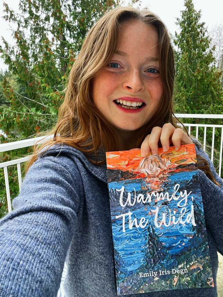 reader book warmly the wild emily iris degn pines sweater reading