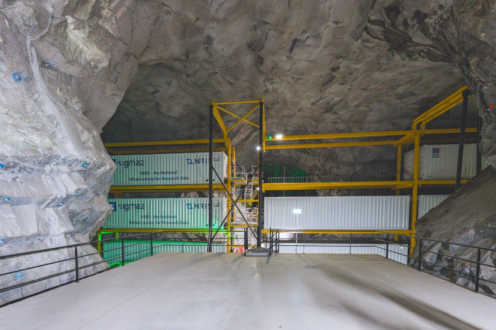  Lefdal Mine Datacenter artificial intelligence rock mining