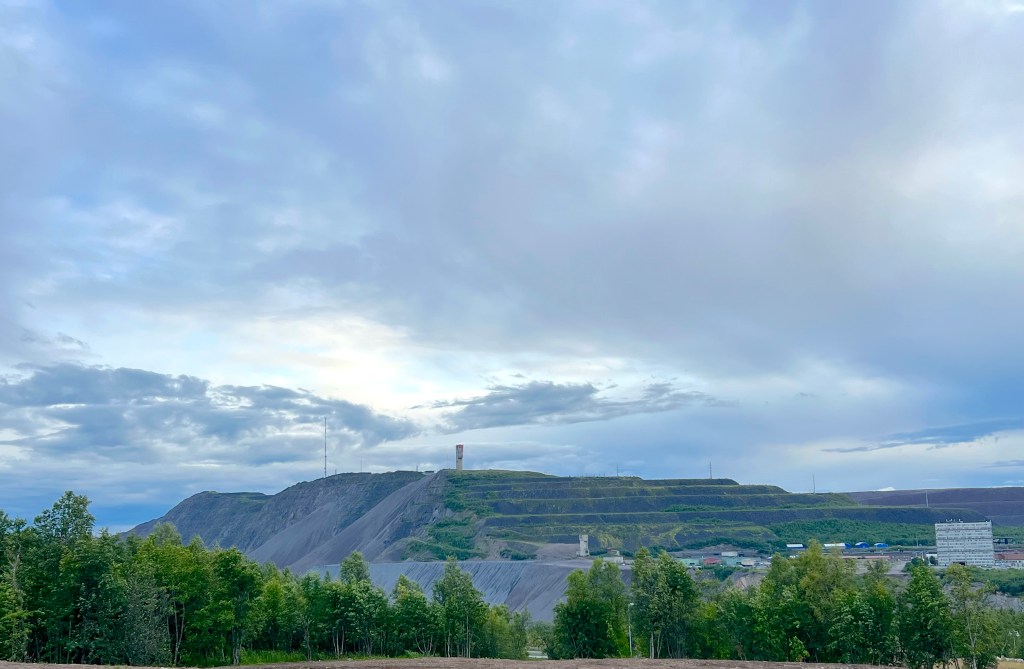 hills kiruna finland mine resources mining nordics scandinavia trees