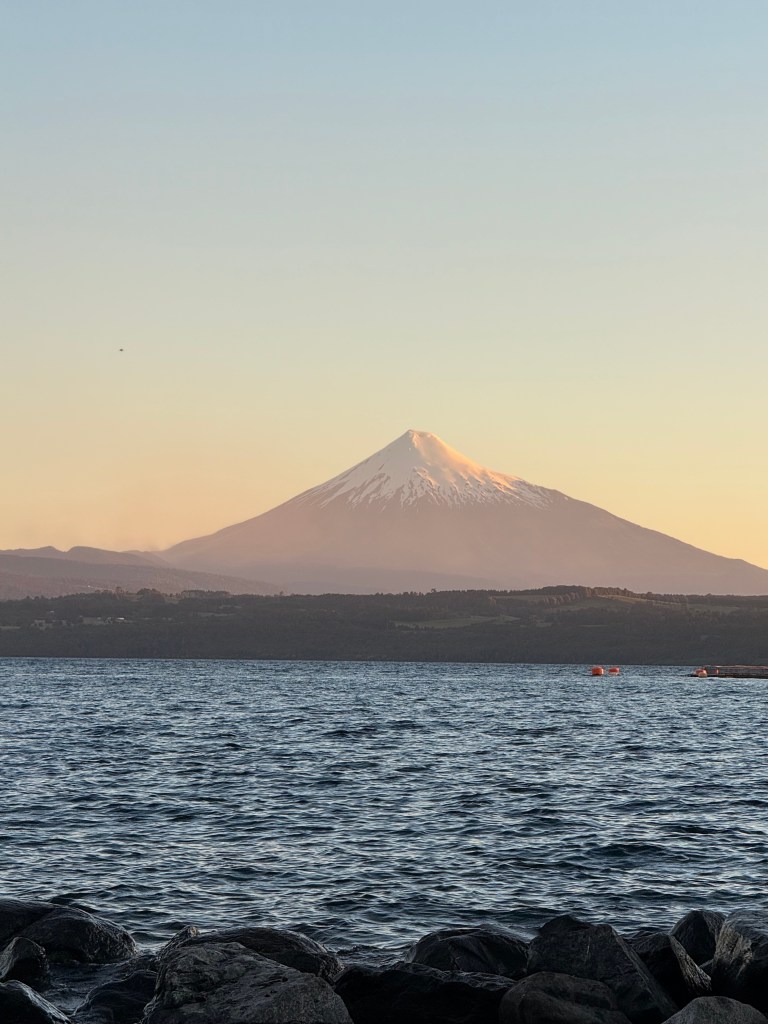 mountain chile patagonia sunrise sunset water lake wilderness nature ecotourism